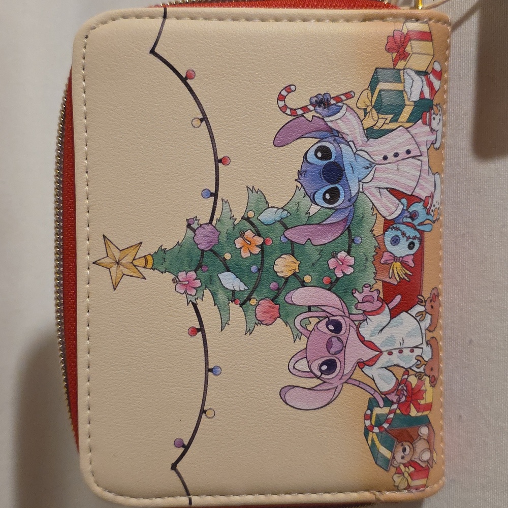 Disney Loungefly Stitch And Angel Christmas Wallet. NWT. 2024 - Picture 3 of 6